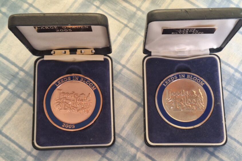 Two Leeds in Bloom medals