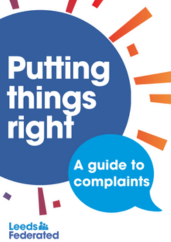 Putting things right - a guide to complaints front cover