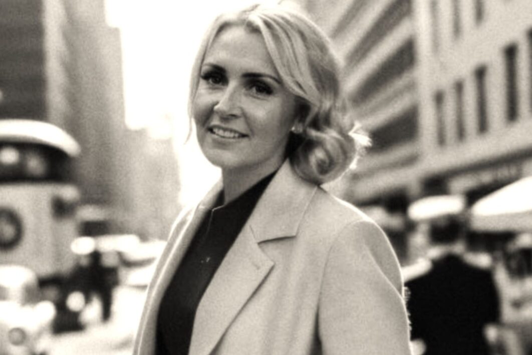 Picture of our Asset Manager Lucy stood in a city street