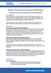 EDI policy front cover