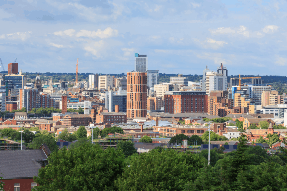 City landscape of Leeds