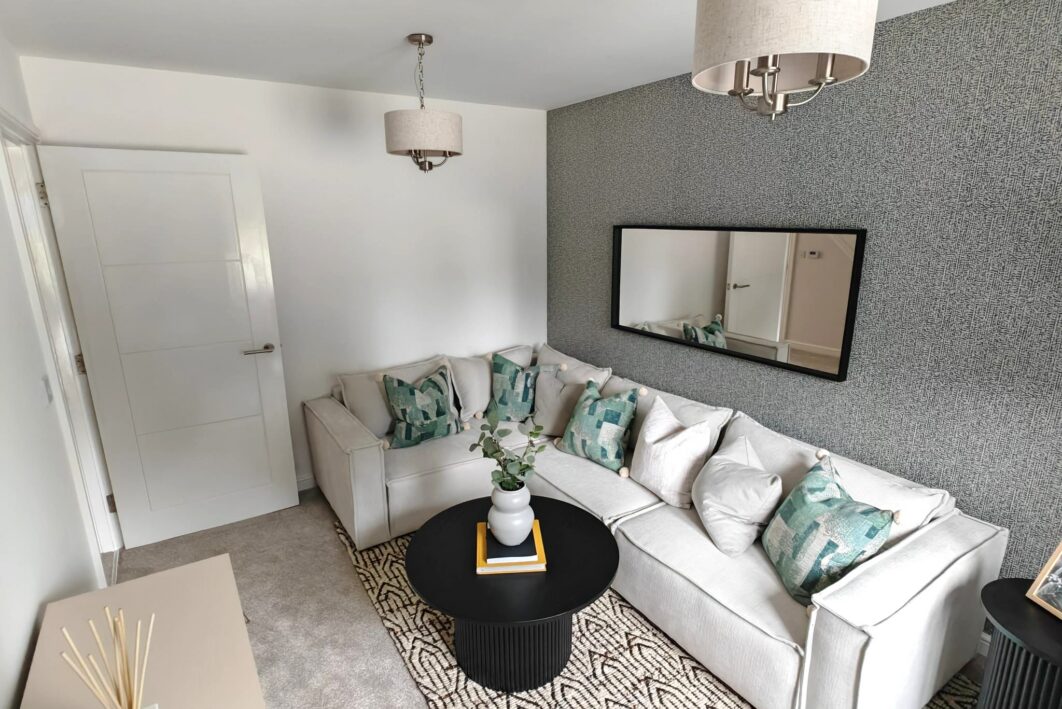 Colliers Park show home living room