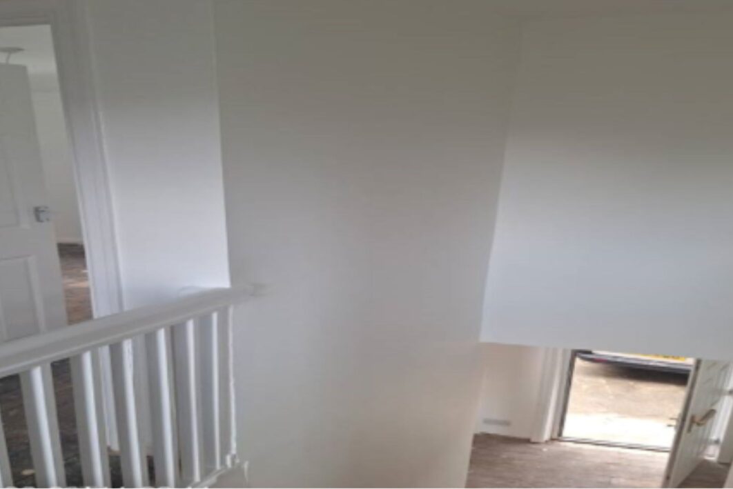 Newly plastered walls