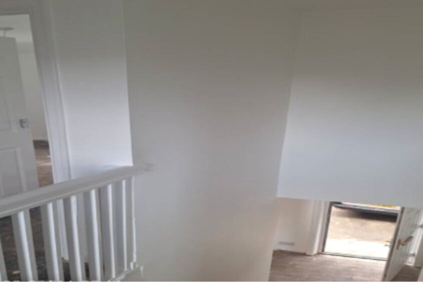 Newly plastered walls