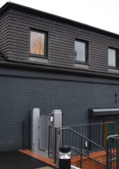 After photo showing the building transformed into a two storey hub