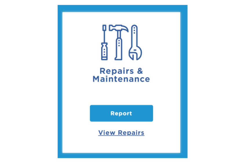 Report a repair button
