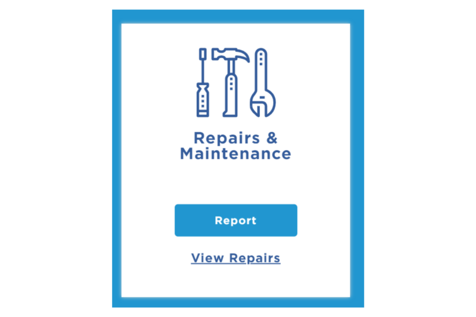 Report a repair button