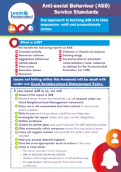 Front cover of ASB service standard