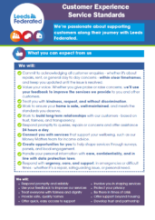 Front cover of customer experience service standards