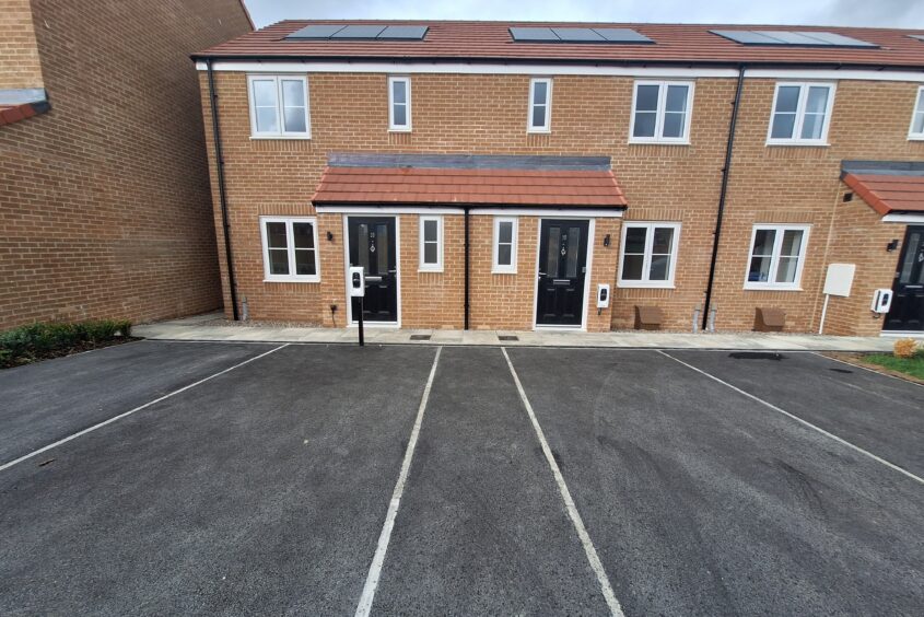 Row of terrace houses