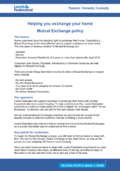 Frotn cover of mutual exchange policy
